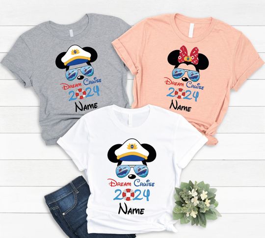 Dream Cruise 2024 Shirt, Disneyland Shirts, Disney Family Cruise Vacation Shirts