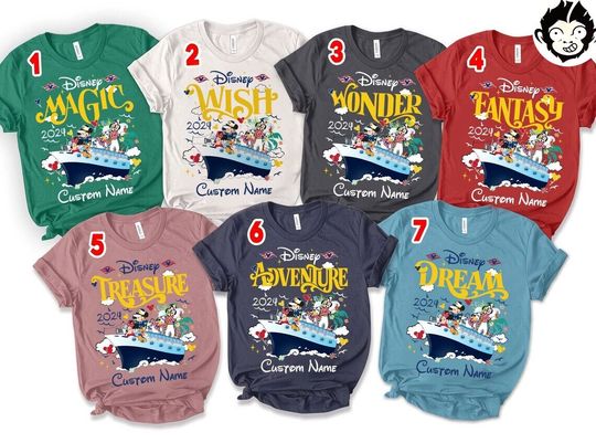 Disney Cruise Line 2024 family matching Shirt, Mickey and Friends Cruise Trip shirt, Disney Family Cruise Vacation 2024