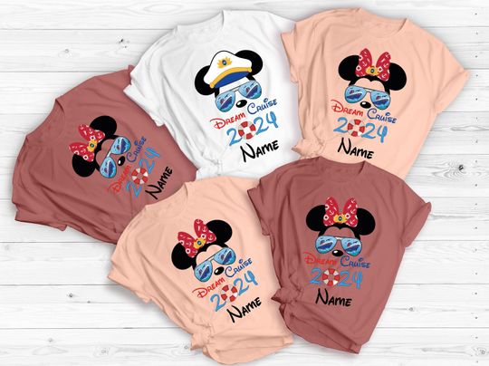 Disney Family Cruise Vacation Shirts, Custom Dream Cruise 2024 Shirt, Disneyland Shirts, Cruise Trip Tees