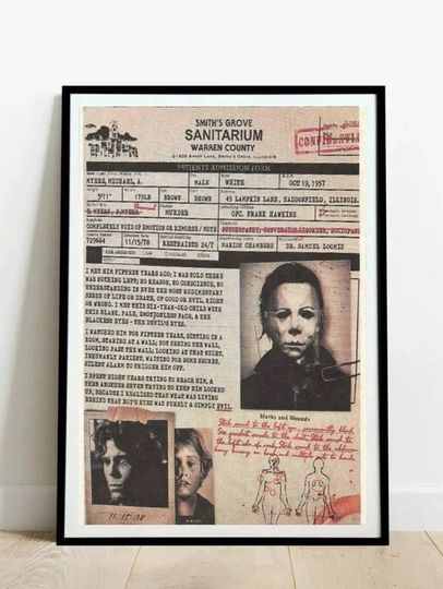Michael Myers Case file canvas | Halloween movie