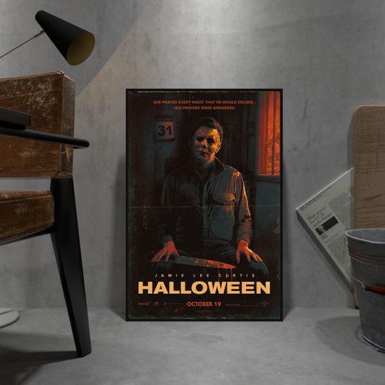 Halloween Poster, Michael Myers Wall Art, Wall Decor