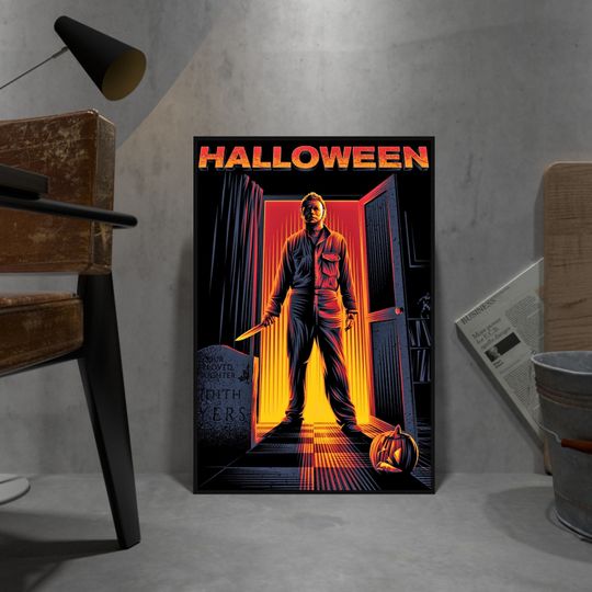 Halloween Poster, Michael Myers Wall Art, Wall Decor