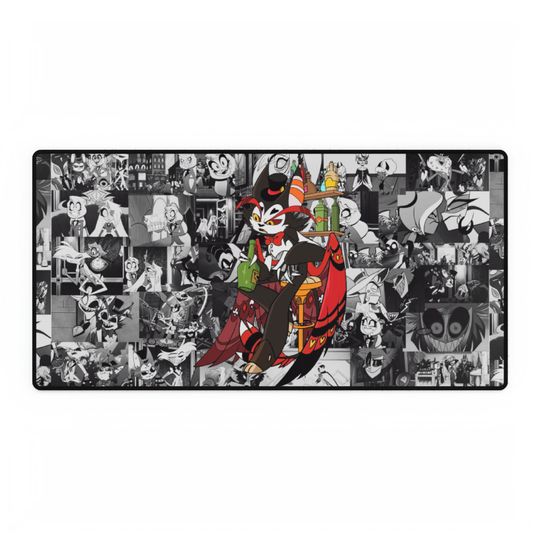 Husk Hazbin Hotel Desk Mat, Hazbin Hotel Decor