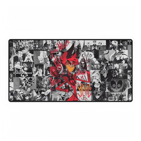 Alastor Hazbin Hotel Desk Mat, Hazbin Hotel Decor