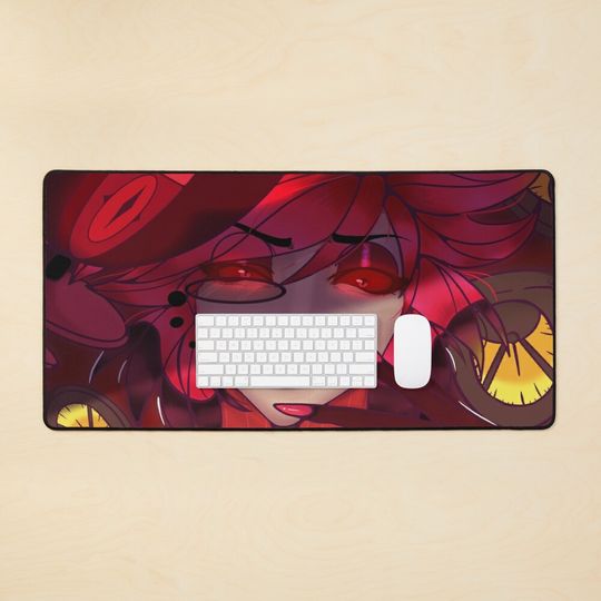 Alastor Hazbin Hotel Desk Mat, Hazbin Hotel Decor
