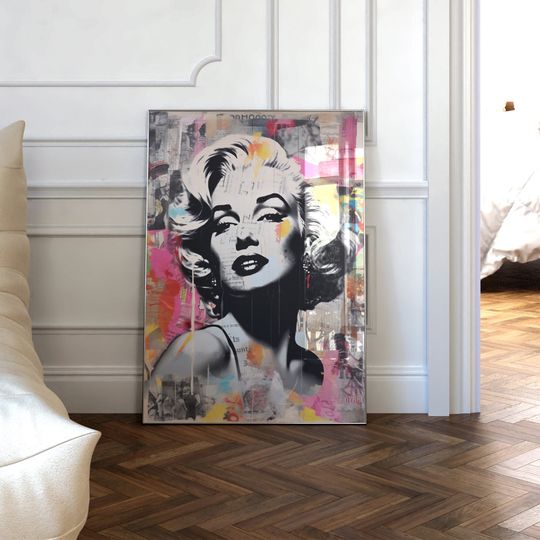 Marilyn Monroe Poster, Marilyn Monroe pop art/graffiti poster