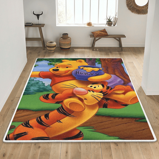 Winnie The Pooh And Tigger Disney Rug, Cartoon Home Decor