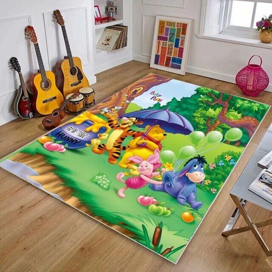 Winnie The Pooh Disney Rug, Cartoon Home Decor