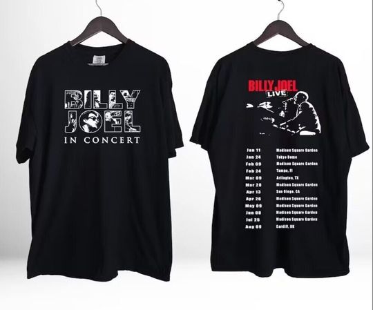 Billy Joel 2024 Tour Shirt, Billy Joel Tour Shirt, Billy Joel Concert Shirt
