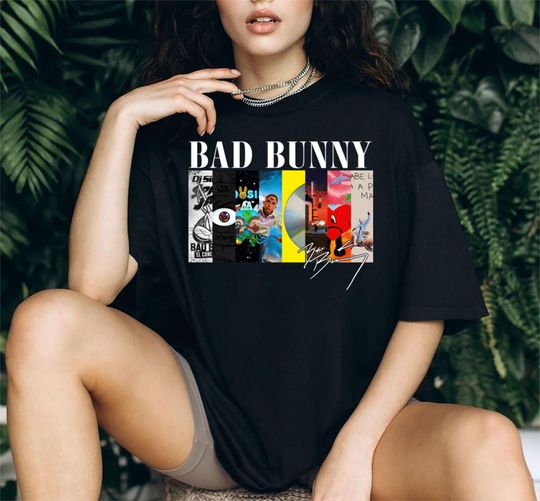 Bad Bunny All Albums Tshirt