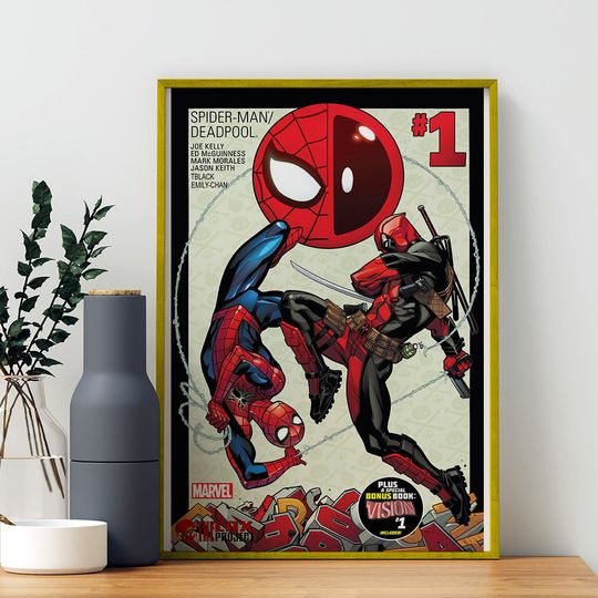 Spider - Man  Deadpool Poster Movie Poster