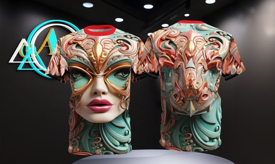 Mardi Gras 3-D Shirt - Celebrate in Style