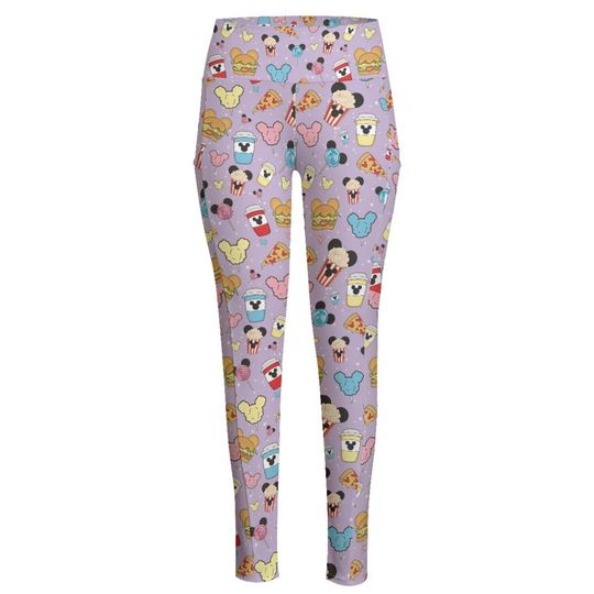 Mickey Mouse Ear Snacks Sweet Theme Mother's Day Legging