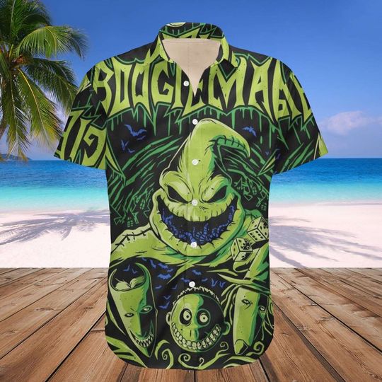 Horror Oogie Boogie The Nightmare Before Christmas Short Sleeve Hawaiian Shirt