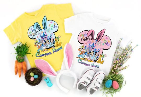 Discover Personalized Mickey And Friends Disney Easter Day Shirt