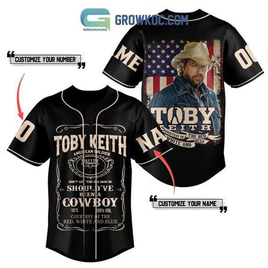 Personalized Toby Keith Been A Cowboy Baseball Jersey