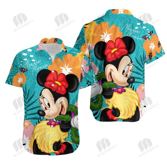 Discover Beautiful Aloha Minnie Mouse Summer Vibes Mother's Day Hawaiian Shirt