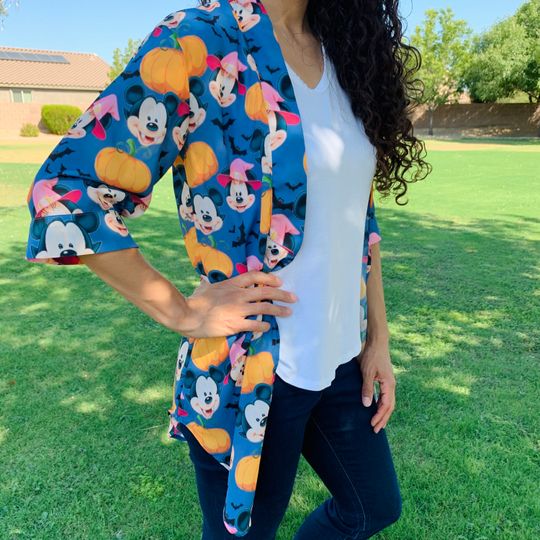 Discover Mickey Halloween Chiffon Kimono | Mickey Kimono | Minnie Kimono