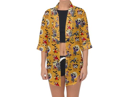 Discover Mickey and Friends Halloween Chiffon Kimono | Mickey and Friends Kimono