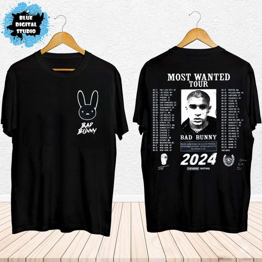 Bad Bunny Most Wanted Tour Shirt