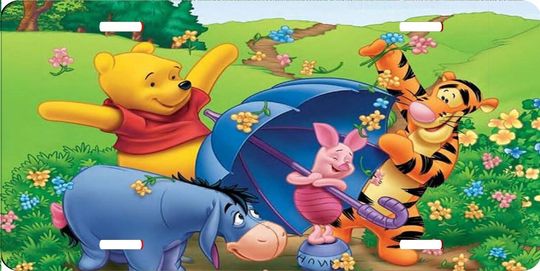 Winnie the Pooh Blustery Day - Disney License Plate