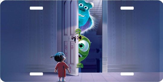 Discover Monsters Inc - Door Open - Walt Disney License Plate