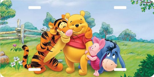Discover Winnie the Pooh Friends - Disney License Plate