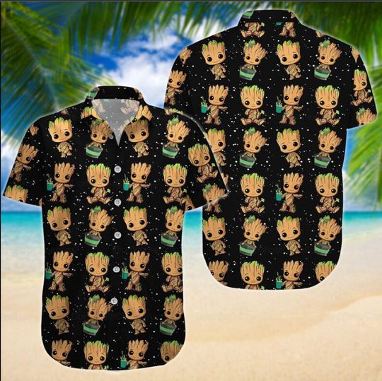 Groot Disney Summer Hawaiian