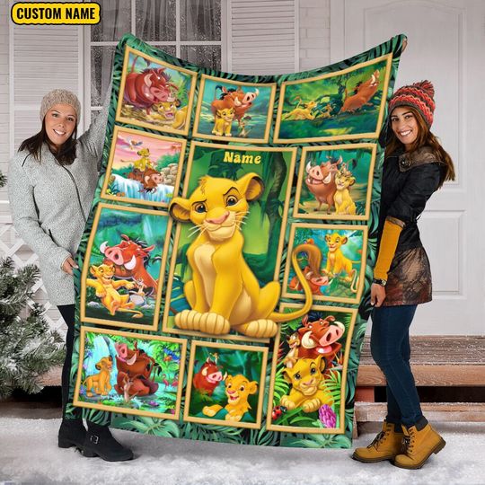 Lion King 3D Blanket, Disney Lion King, Lion King Birthday Gift