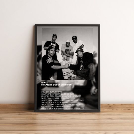 NWA Straight Outta Compton rapper poster