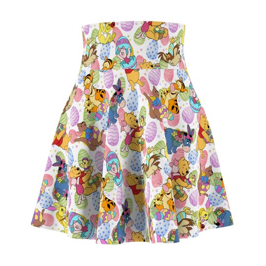 Winnie the Pooh Easter Women's Skater Skirt (AOP)