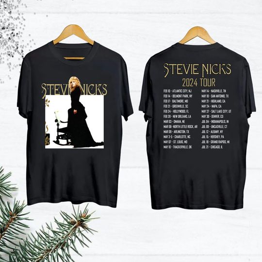 Stevie Nicks 2024 Live In Concert 2Sided Shirt, Stevie Nicks Fan Gifts, Stevie Nicks 2024 Tour
