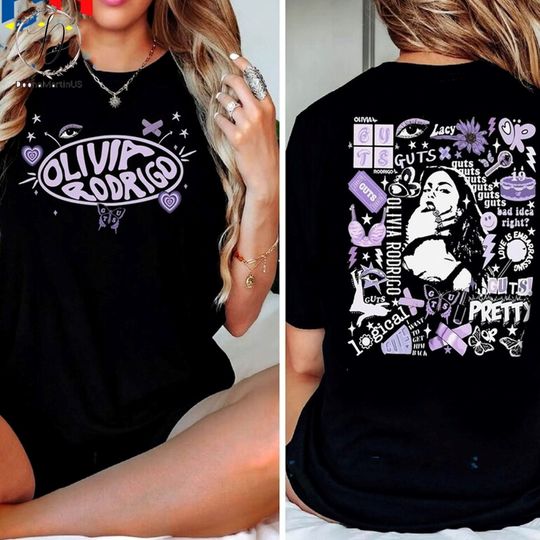 Discover Olivia Album 2024 Merch, fans gifts Olivia Guts Tour 2024 shirt, Olivia Guts Tour 2024 tshirt