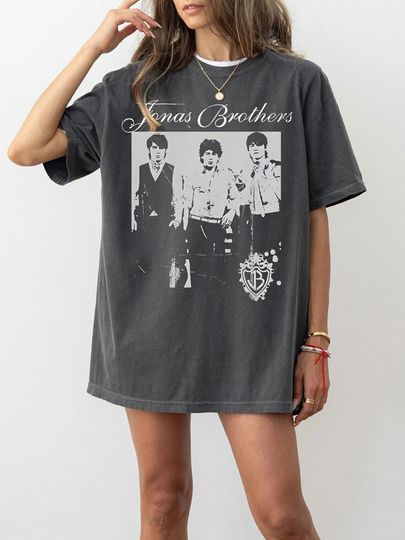 Jonas Brothers Vintage Shirt, Jonas Five Albums One Night Tour Shirt