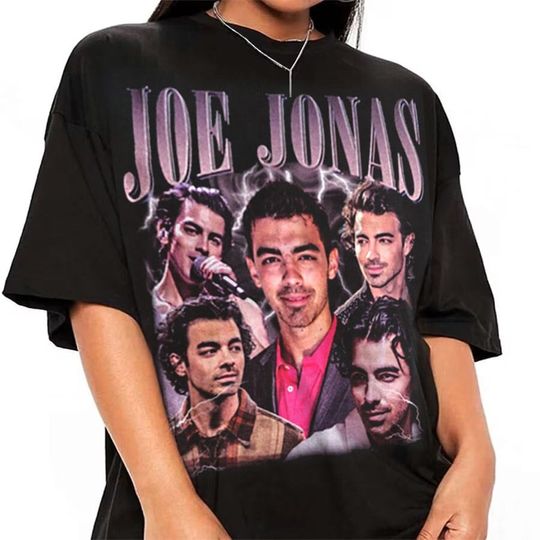 Vintage Jonas Brothers Shirts, Joe Jonas Brothers Retro Shirt
