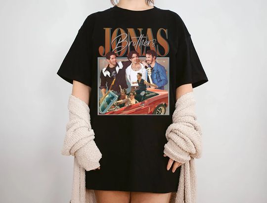 Jonas Brothers Vintage, Jonas Five Albums One Night Tour Shirt, Jonas Brothers Tour Shirt
