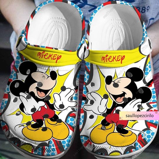 Mickey Mouse Shoes, Mickey Summer Shoes, Disney Mickey Clogs