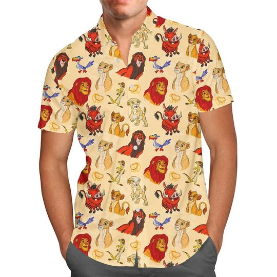 The Lion King Simba Disney Hawaiian Shirt, Disney Aloha Shirt