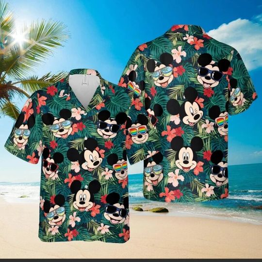 Discover Mickey Mouse Disney Hawaiian Shirt, Disney Aloha Shirt