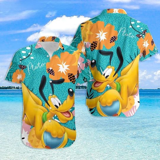 Discover Pluto Dog Disney Hawaiian Shirt, Disney Aloha Shirt