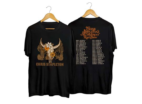 Discover Chris Stapleton All American Road Show 2024 Tour Shirt
