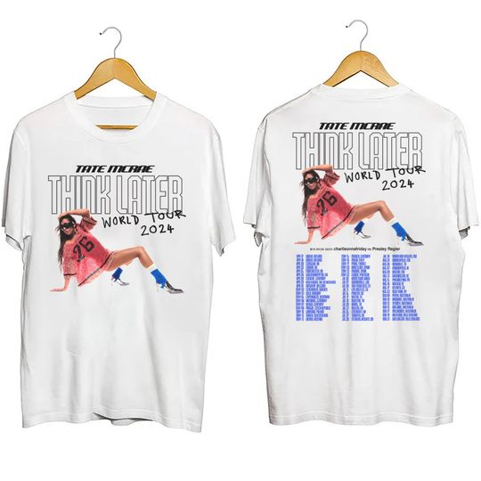 Discover Tate McRae The Think Later World Tour 2024 Tour Shirt