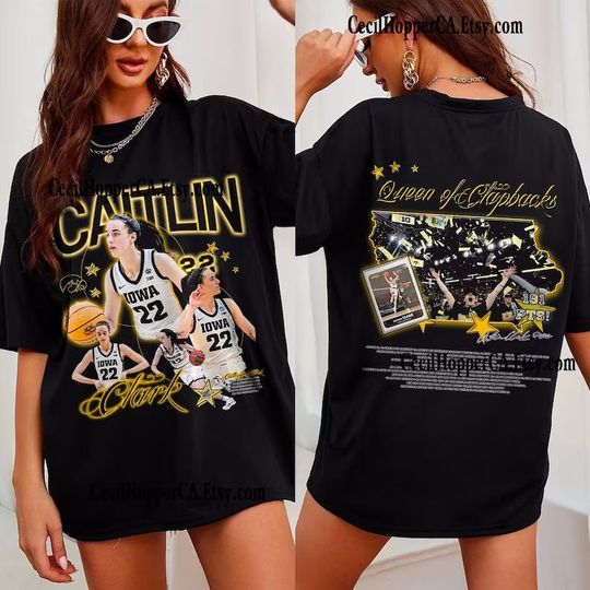 Retro Caitlin Clark Basketball Shirt, From The Logo 22 Shirt
