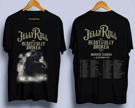 Jelly Roll The Beautifully Broken Tour 2024 Music T-Shirt