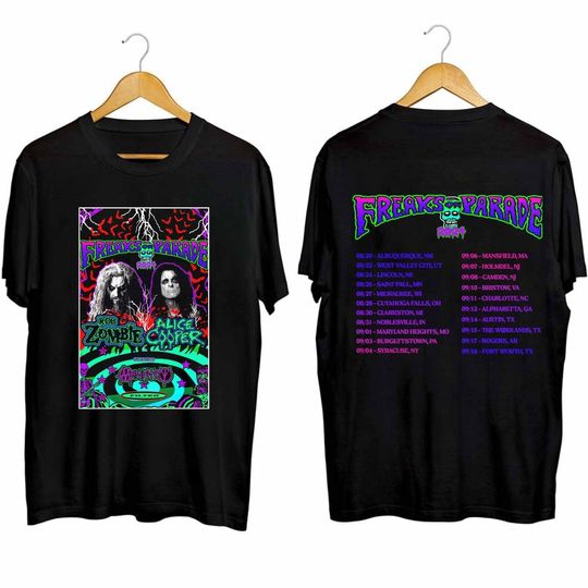Rob Zombie and Alice Coopers 2024 Tour T-Shirt
