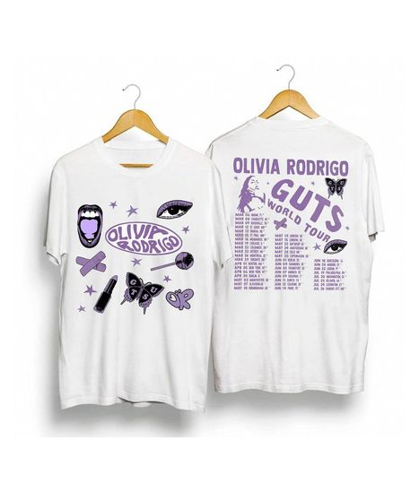 Olivia Rodrigo Guts Tour 2024 Music T-Shirt