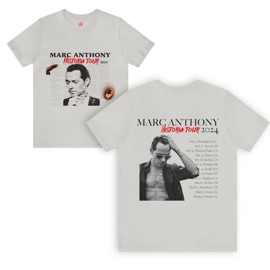Discover Historia 2024 Tour (Marc Anthony) Shirt, Vintage Styles T-Shirt