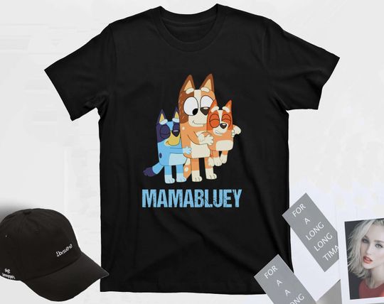 Retro BlueyDad Mum Tshirt, BlueyDad Family Shirts, Family Matching Shirts