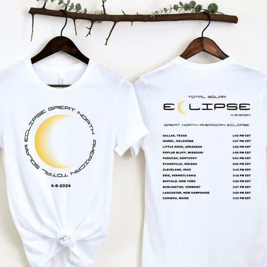 Discover Total Solar Eclipse 2024 Shirt, April 8th 2024 Shirt, Eclipse Event 2024 Shirt