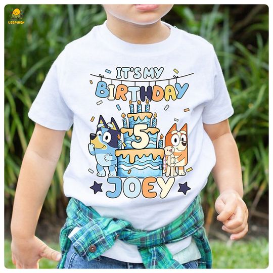 Personalized BlueyDad Family Shirt, BlueyDad Birthday Party Shirt